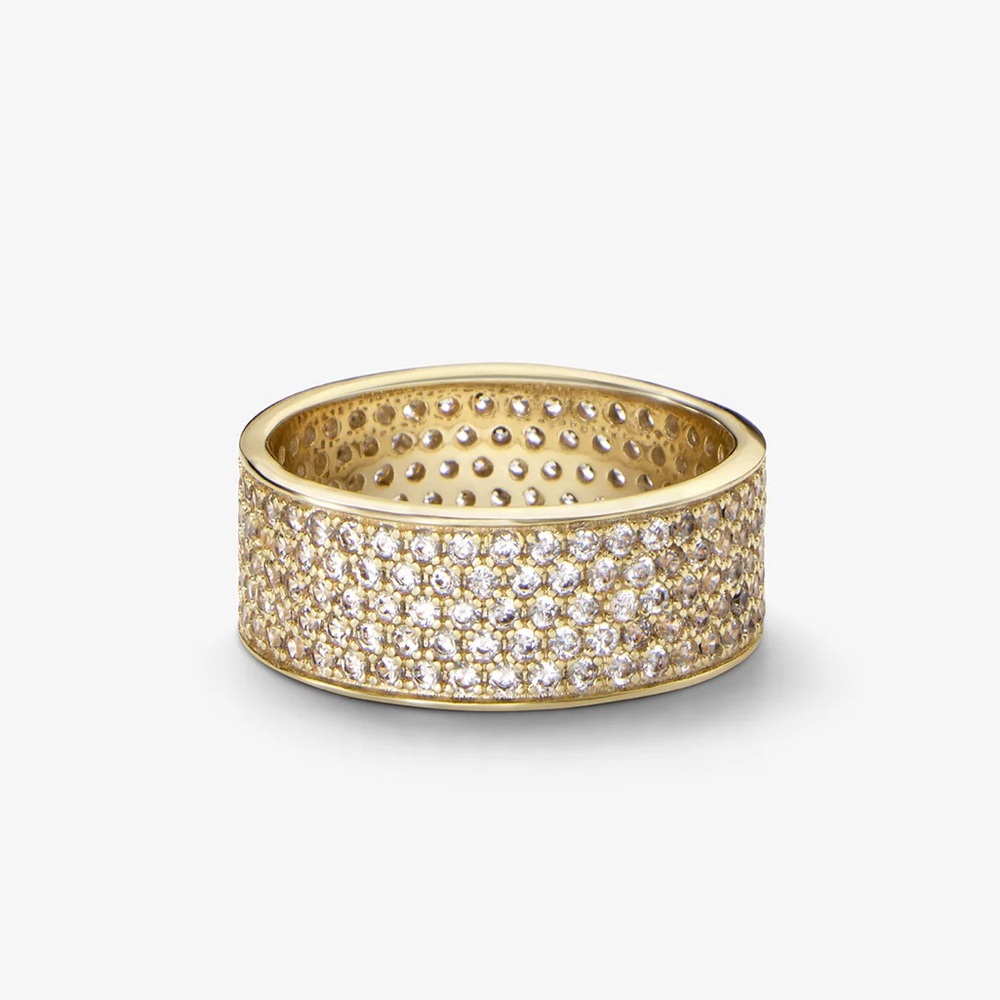 Melinda Maria Gold Pave Ring - Picture 1 of 13